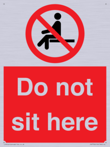 Do not sit here